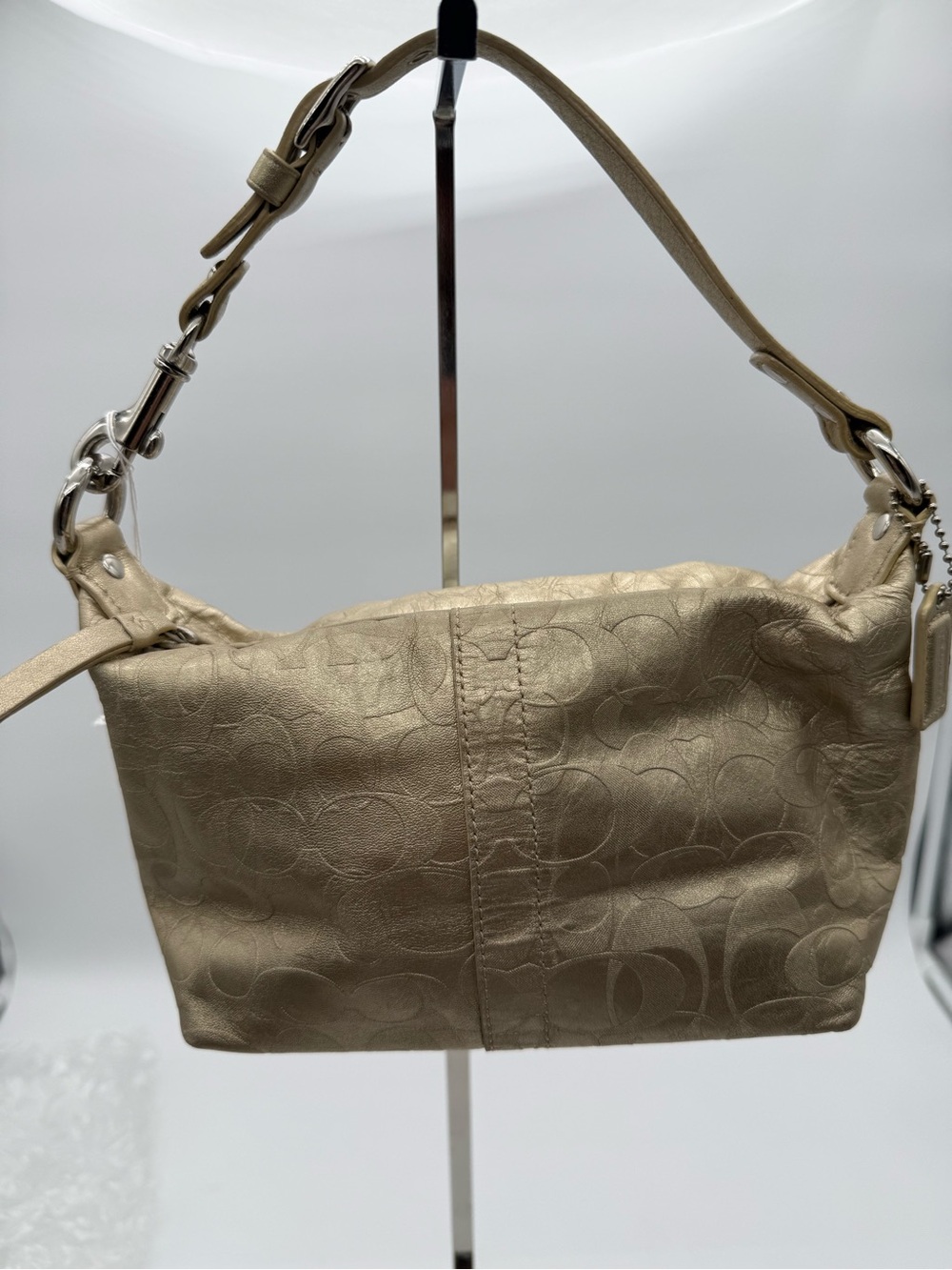 COACH MINI HOBO METALLIC